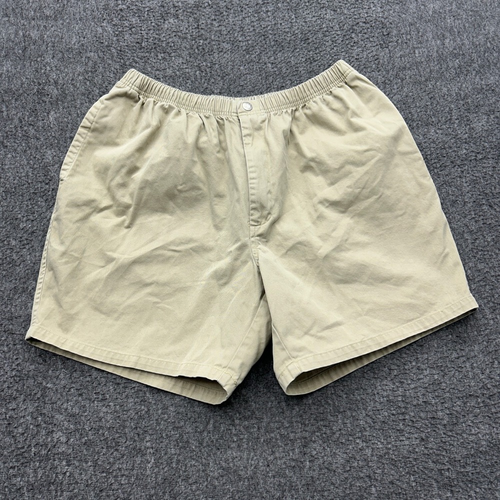 Vintage Nautica Captain Dock Shorts Mens XL Khaki Beige Preppy